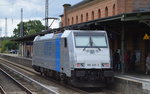 Die Railpool Mietlok 186 426-3 [NVR-Number: 91 80 6186 426-3 D-Rpool, Bombardier Bj.2015] der LTE Richtung Cottbus am 22.08.16 Bf.