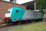 Weitere Lok am Tag der offenen Tr im Bombardier Werk Hennigsdorf war Alpha Trains Lok E 186 242 (91 80 6186 242-4 D-BTK, Bj.2009), 16.05.09 