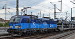 br-383-in-tschechien-siemens-vectron/596122/cd-cargo-mit-383-001-5-und CD Cargo mit 383 001-5 und PKW-Transportzug am 31.07.17 Dresden Hbf. 