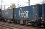 Gelenk-Containertragwagen eingestellt in Deutschland mit der Nr.