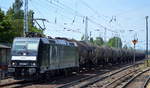 diverse-loks-und-gueterwagen/587248/ctl-mit-der-mrce-185-566-7 CTL mit der MRCE 185 566-7 und Kesselwagenzug am 19.07.17 Berlin-Hirschgarten.