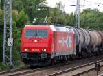 Alpha Trains Leasinglok HGK 2062/185 604-6 (91 80 6185 604-6 D-HGK, Bj.2008) mit Kesselwagenzug Richtung Schwedt ber Bernau, 15.09.08 Berlin-Karow.