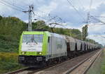 diverse-loks-und-gueterwagen/583546/captrainilt-185-650-9-mit-getreidesilowagenzug-am Captrain/ILT 185 650-9 mit Getreidesilowagenzug am 12.09.17 Berlin-Hohenschönhausen.