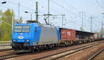 diverse-loks-und-gueterwagen/584340/itl-185-cl-004185-504-8-mit ITL 185 CL 004/185 504-8 mit Containerzug am 21.04.17 BF. Flughafen Berlin-Schönefeld.