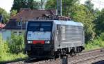 MRCE Dispolok ES 64 F4-008 (91 80 6189 908-7 D-DISPO, Siemens Bj.2004) im Moment fr LEG ttig am 21.07.13 Richtung Bernau unterwegs in Berlin Karow.