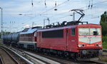 Diverse Loks/523865/leg-mit-der-155-078-9-glaenzt LEG mit der 155 078-9 (glänzt wie neu) und ihrer 132 109-0 + Kesselwagenzug am 05.09.16 Abfahrt Berlin-Grünau.