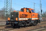 Diverse Loks/543445/locon-216214-007-7-am-030317-durchfahrt LOCON 216/214 007-7 am 03.03.17 Durchfahrt Bf. Flughafen Berlin-Schönefeld.