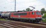 Diverse Loks/497636/meg-703-155-184-5-mit-kesselwagenzug MEG 703 (155 184-5) mit Kesselwagenzug am 18.05.16 Durchfahrt Bf. Berlin-Lichtenberg.