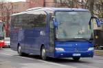 MB TRAVEGO Reisebus des ungarischen Unternehmens KUTI TRAVEL, 08.04.13 Berlin-Beusselbrcke.