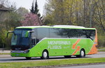Ein SETRA  S 516 HD Reisebus der Fa. MEINFERNBUS/FLIXBUS am 13.04.16 Berlin-Schöneweide.