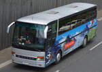 Alte und neue Modelle/528618/aelterer-setra-reisebus-aus-berlin-mit Älterer SETRA Reisebus aus Berlin mit Werbung für die Schweiz (VICTORINOX)am 31.05.16 auf der Berliner Stadtautobahn Höhe Knobelsdorffstr.