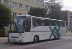 Die etwas ltere Variante eines VDL-Berkhof Axial ASD Reisebusses der Fa. XX, August 2013 Berlin-Pankow. 