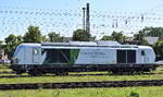 private-evu/884908/egoo-eisenbahngesellschaft-ostfriesland-oldenburg-mbh-aurich-d e.g.o.o. Eisenbahngesellschaft Ostfriesland-Oldenburg mbH, Aurich [D] mit der geleasten Vectron Dual Lok '248 009' [NVR-Nummer: 90 80 2248 009-3 D-PCW] abgestellt am 13.06.25 Höhe Bahnhof Stendal Hbf.