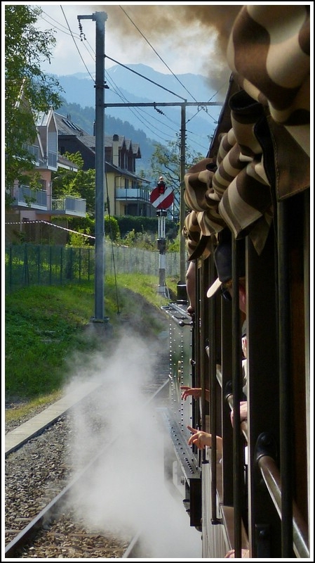 - Dampf, Nieten und hippsche Wendescheibe - Impression der Museumsbahn Blonay-Chamby. 27.05.2012 (Hans)