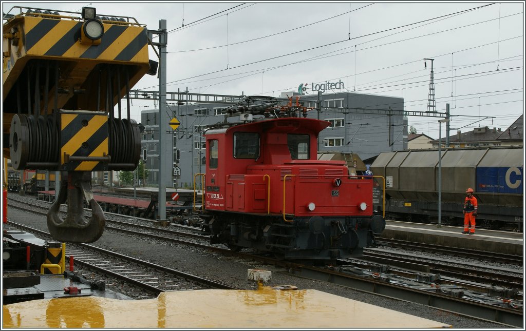 Die meterspurige BAM hat auch zwei normalspurige Te III. Hier der Te 155 in Morges.
31. Mai 2013
(Zudem wir in k�rze eine Re 4/4 II zur BAM stossen...)
