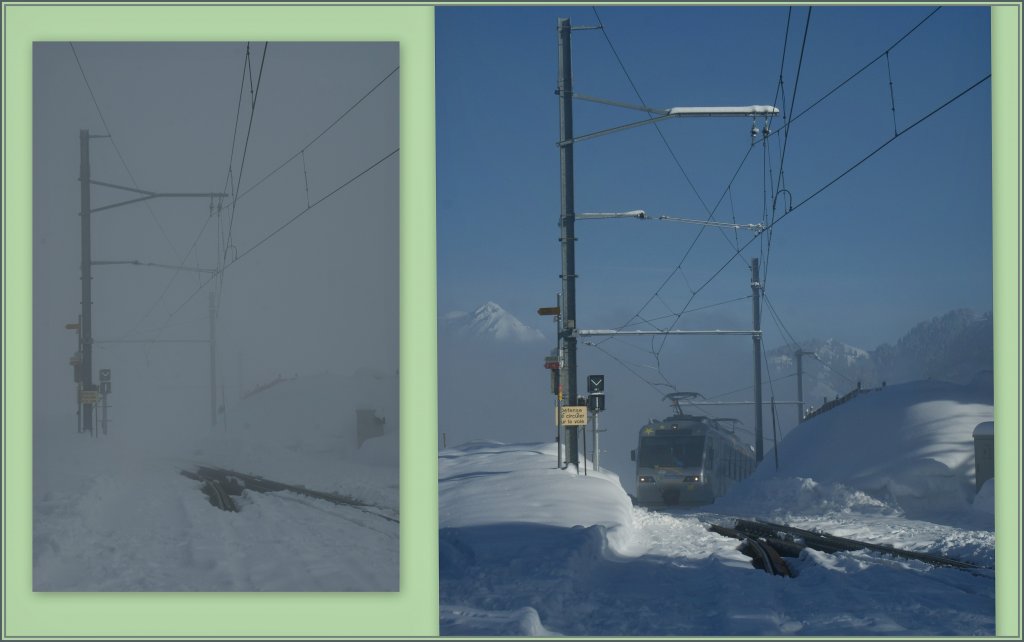 Kaum zu glauben: zwischen den beiden Bildern liegen nur 15 Minuten.
Les Pleiades, den 19. Dez. 2012 