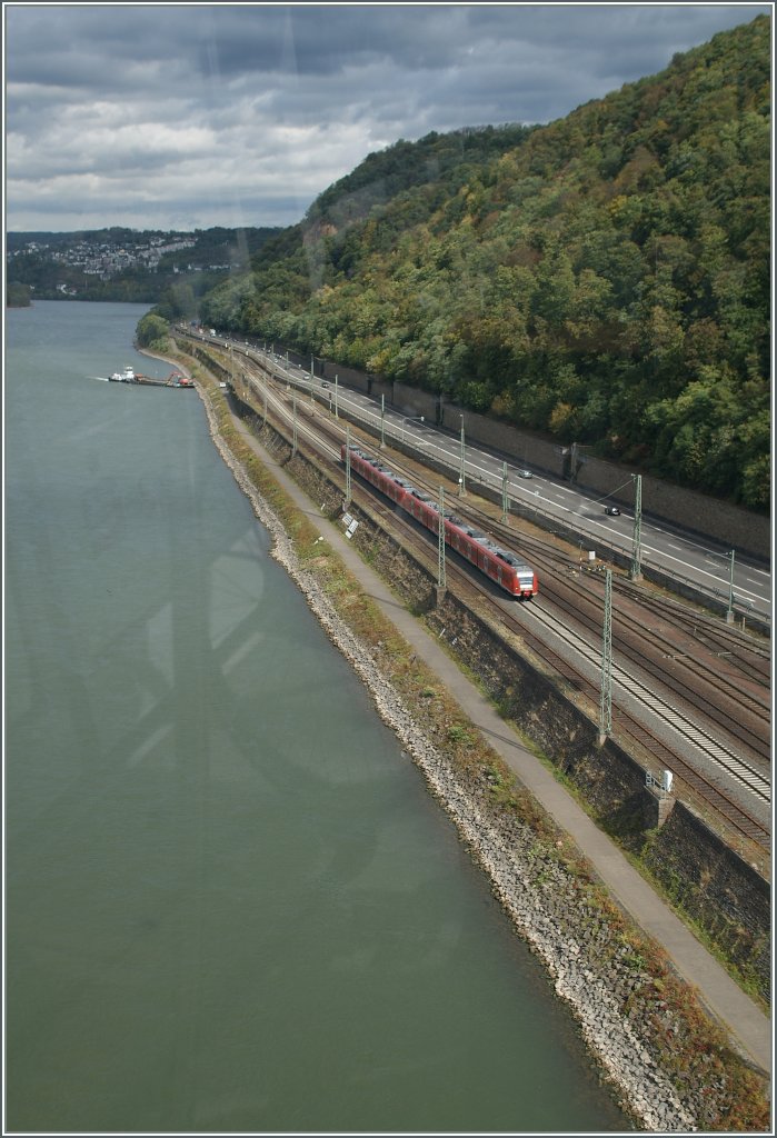 Leider kamen  nur  zwei Quitschies, als wir �ber den Rhein gondelten.
Koblenz, den 24.09.2012