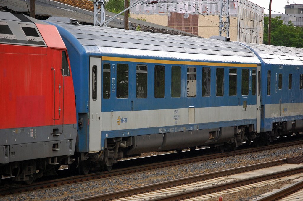 Ungarischer 1.Klasse EC-Personenwagen mit der Nr. H-START 61 55 18-91 108-0 Amz am 27.06.13 Berlin Greifswalder Str.