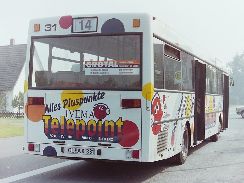 Wagen 31. Hier das Fahrzeug nochmal von der Heckansicht. Ebenfalls aufgenommen in OFENERDIEK.