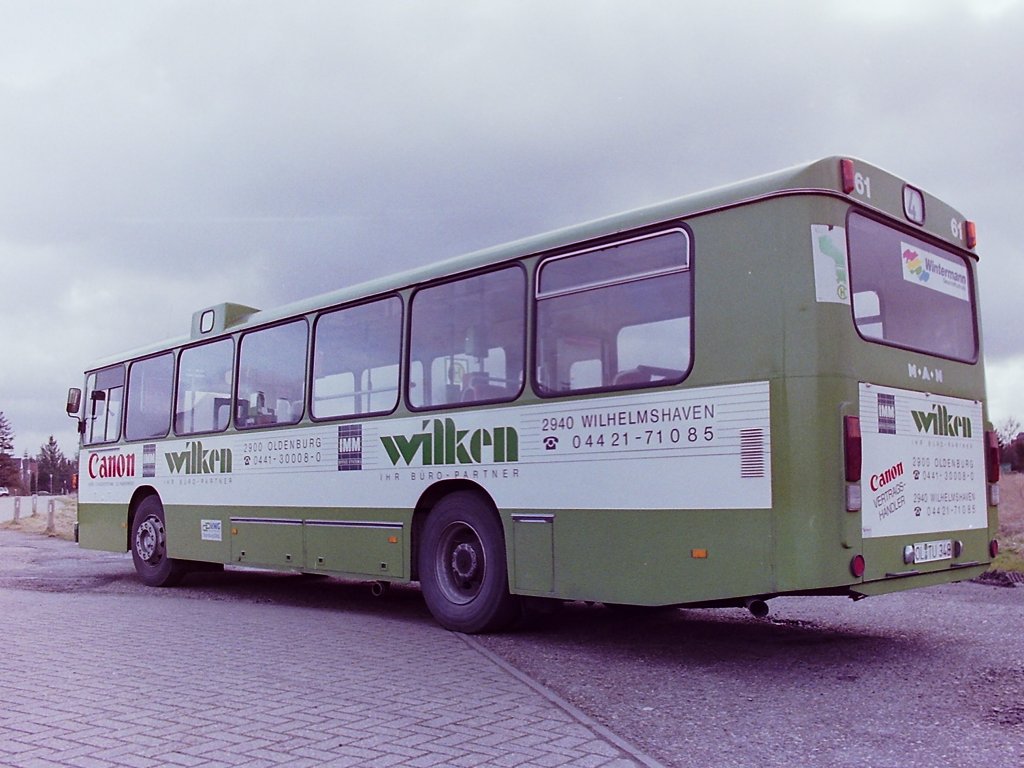 Wagen 61. ... die Firma WILKEN eine Filliale in Wilhelmshaven er�ffnete. Au�erdem war der Partner der Wahl jetzt die Firma CANON. 