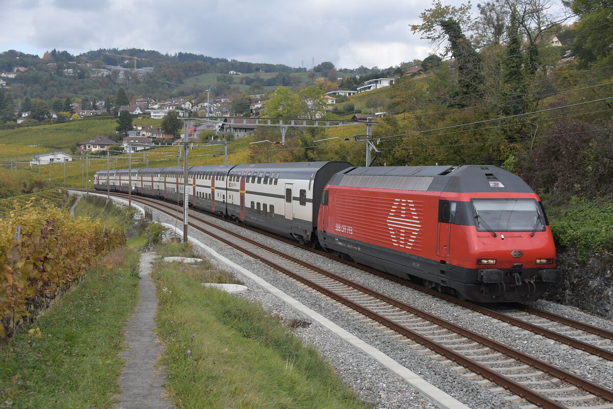 2020-10-18,SBB CFF FFS Bossière VD
locomotive électrique Re 460 005 [Val d'Anniviers]

© la photo vous intéresse merci de me contacter
photos-vietti-violi@ik.me

https://www.flickr.com/photos/ovietti-violi/50502175921/in/album-72157642376332465/
