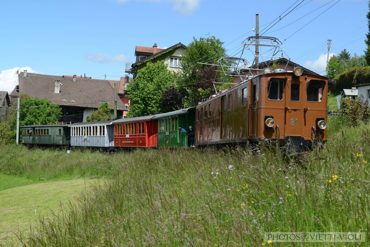 2021-05-22, BC Blonay Chemin du Jordil
Locomotive Ge 4/4 81