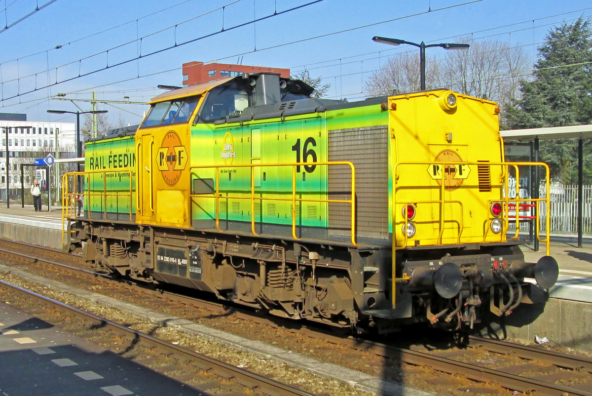 Am 23 November 2018 durchfahrt RRF 16 Tilburg.