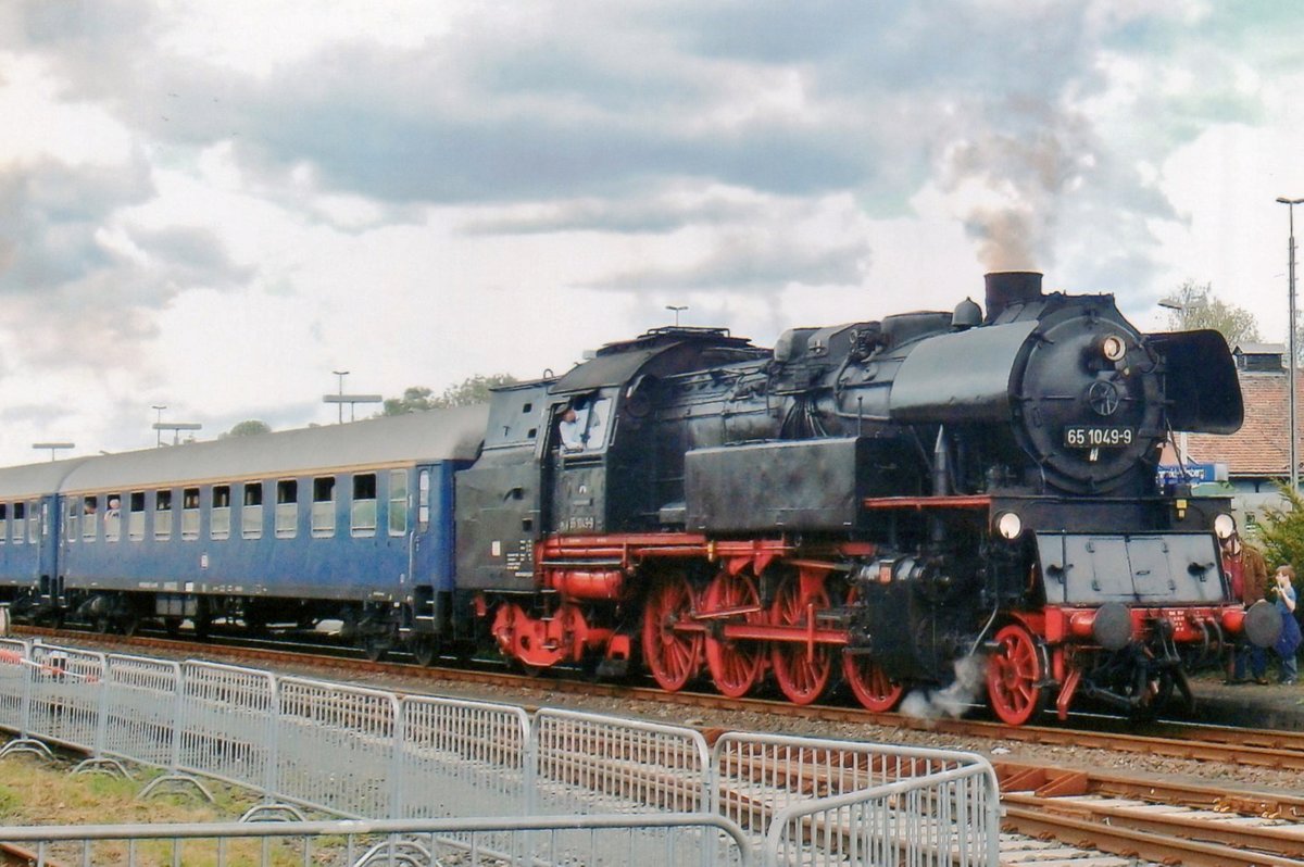 Arbeit für 65 1049 ins DDM am 23 Mai 2010 mit ein Dampfpendel über die Schiefe Ebene. 