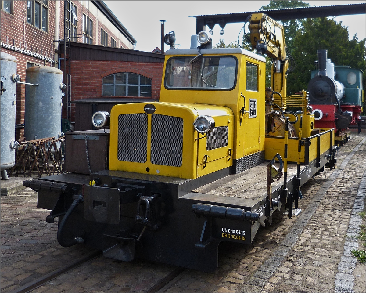 Arbeitsfahrzeug SKL 1 „FRIEDHELM“, gebaut bei der Firma Sollinger H; im Jahr 1964; Baunr: K 1208; des DEV steht auf dem Betriebsgel�nde des Eisenbahnvereins ausgestellt. 15.09.2019 (Hans)