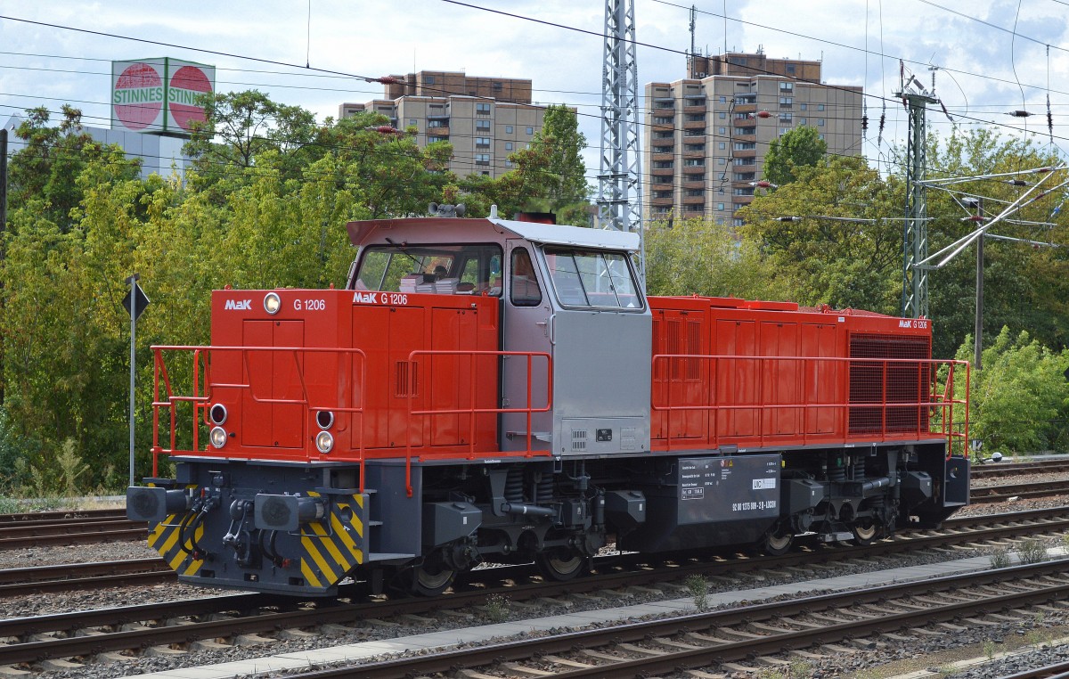 Auch schon längere Zeit für Locon tätig, diese MaK G 1206 (275 809-2) am 10.09.15 Berlin Greifswalder Str. 