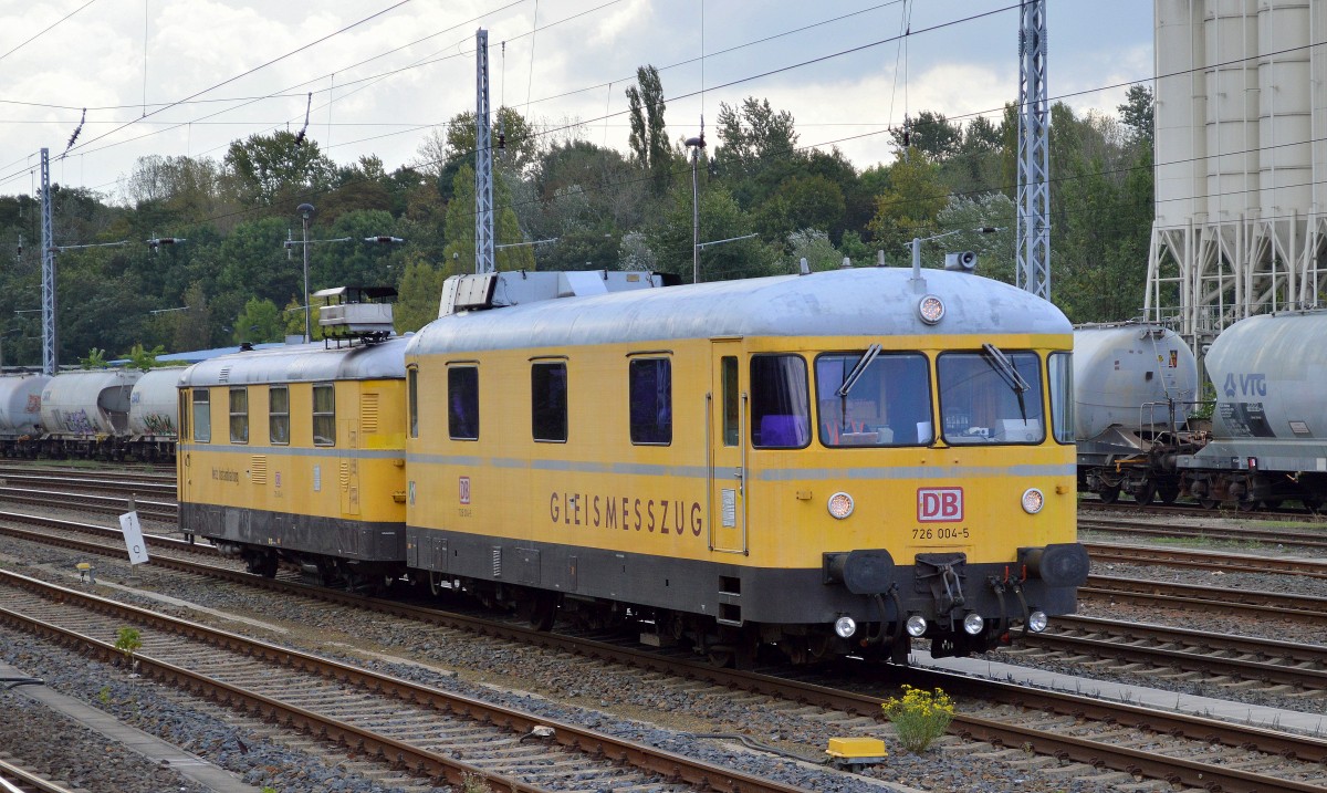 DB Netz Instandhaltung mit Gleismesszug 726 004-5/725 004-6 am 22.09.14 Berlin Greifswalder Str.