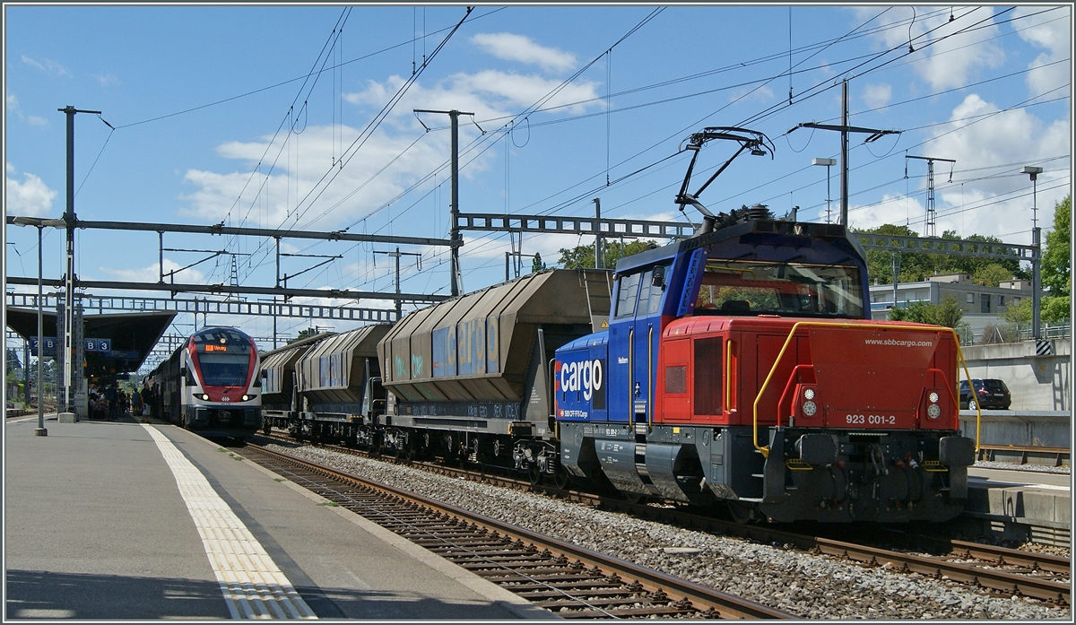 Der Eem 923 001-2 in Morges.
27. Juli 2015