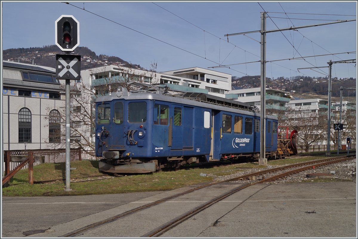 Der MOB BDe 4/4 3006 wartet den ganzen Winter über in Vevey vergeblich auf Schnee und damit auf einen Einsatz. 

15. Februar 2021