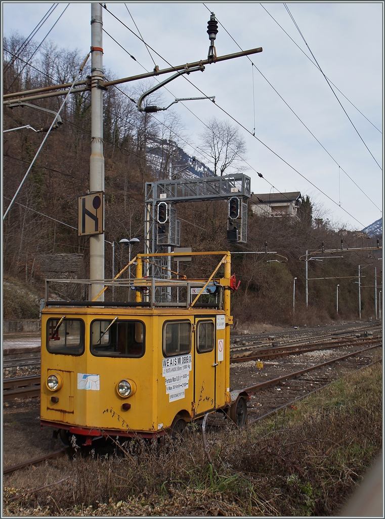 Ein FS-Dienstfahrzeug in Preglia. 
27. Jan. 2015