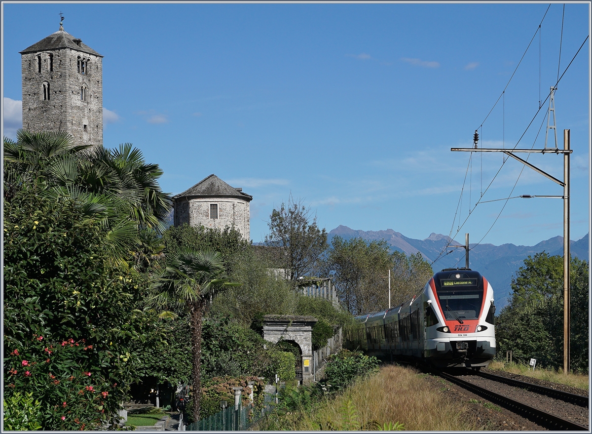 Ein TILO- Flirt erreicht in Kürze sein Ziel Locarno.
19. Sept. 2016