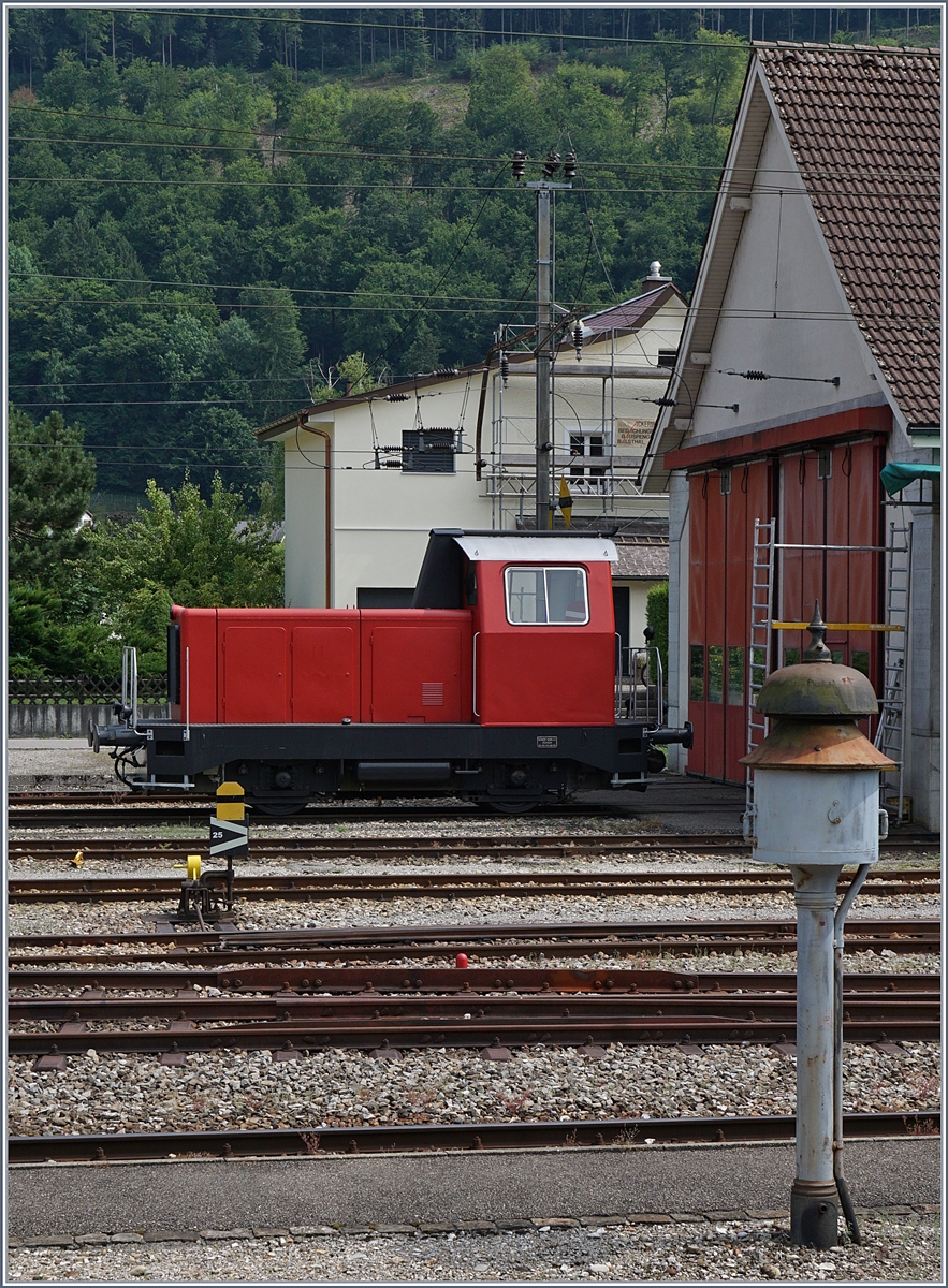 Eine mir unbekannte und unangeschriebe Diesellok in Balsthal.
22. Juni 2017