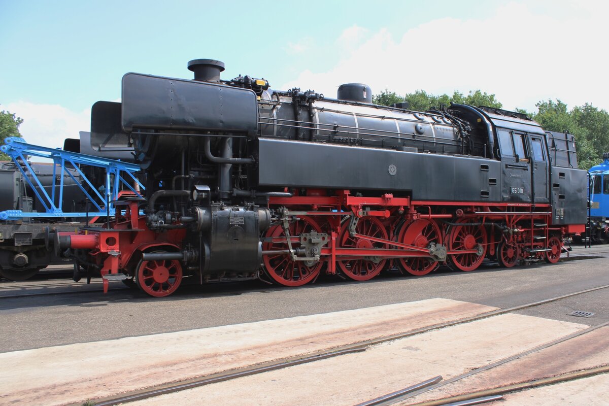 Ex-SSN 65 018 steht am 28.Juli 2023 ins Bw Beekbergen w�hrend ein Tagesfahrt der VSM Dieren-Beekbergen-Dieren.