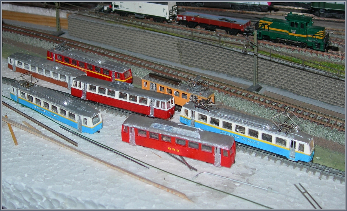Fast fertige und andere Ze Schmalspurtriebwagen der Bauarten Bhe und Bhm in meiner  Werkstatt ,
17. Feb. 2017