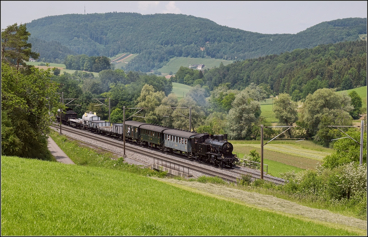 Habersack Eb 3/5 5819 mit GmP bei Zeihen. Mai 2018.