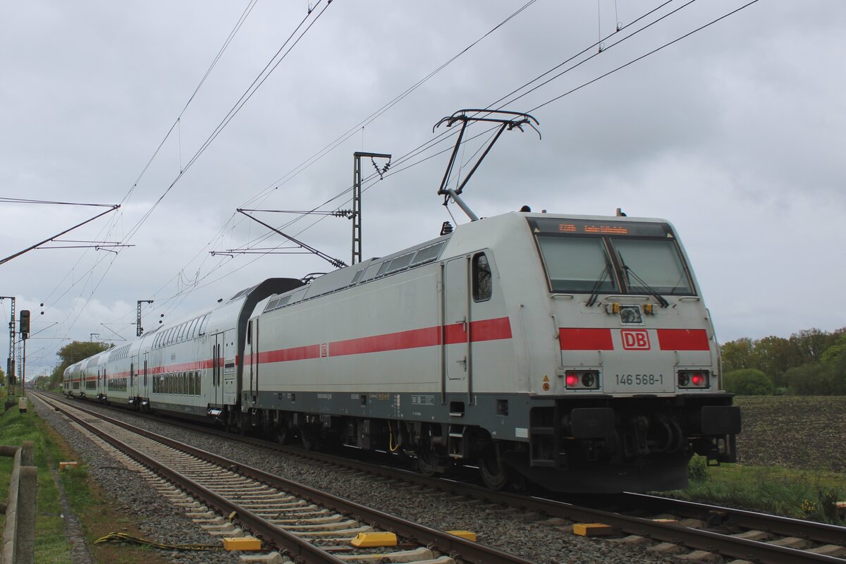 IC nach Emden mit 146 568 passiert am 20 April 2024 Salzbergen.