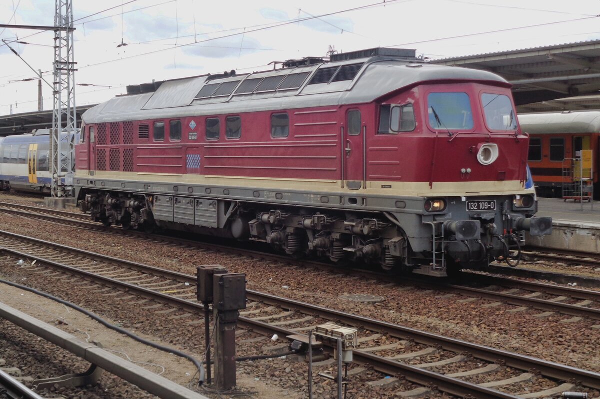 Leipziger EG 132 109 steht am 5 April 2018 in Berlin-Lichtenberg.