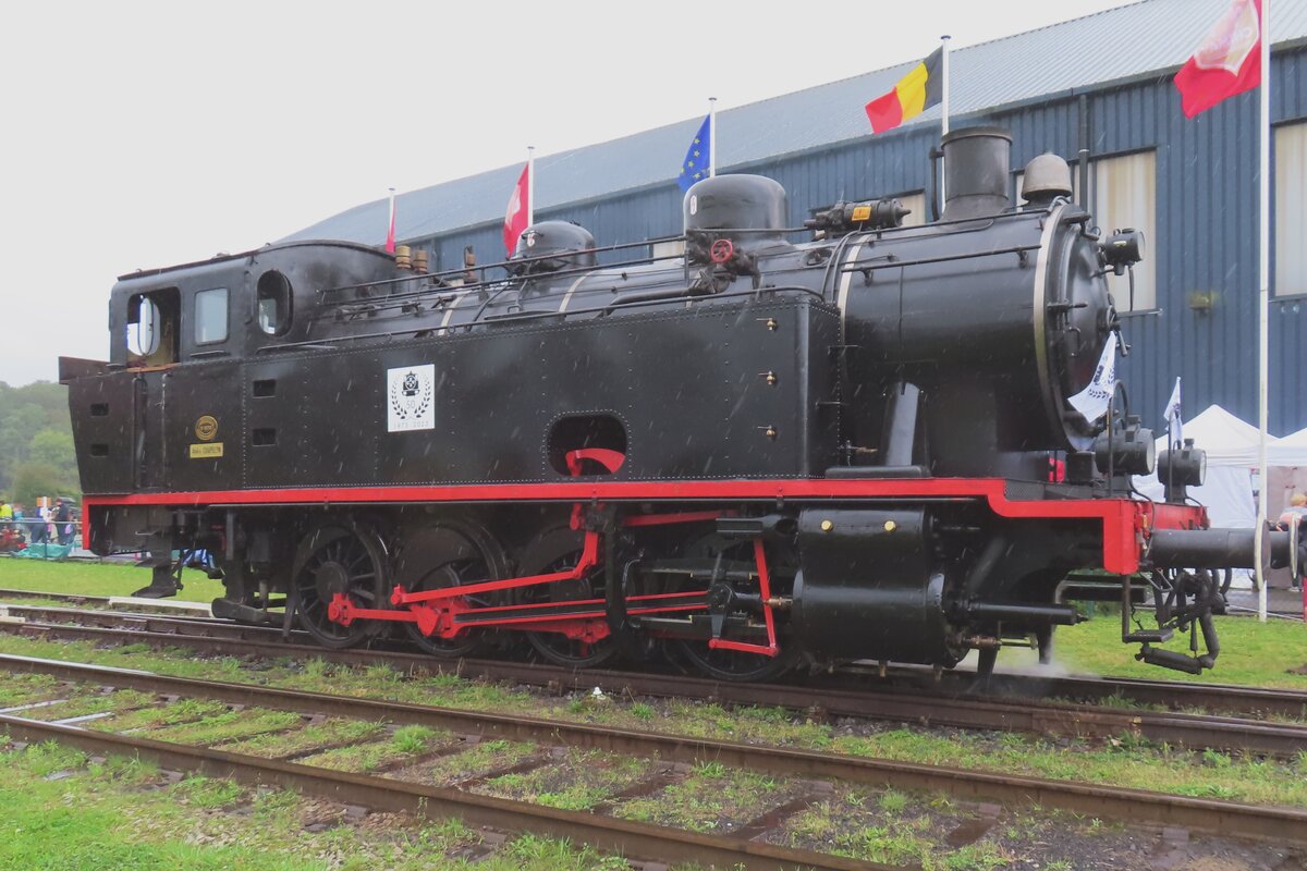 Lok-61 der CFV3V lauft am 22 September 2023 um in Treignes währen d das 50.Jahresjubiläum der CFV3V.