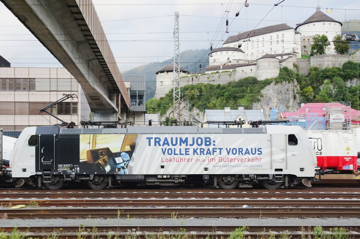 LoMo 186 443 sucht auch am 21 September 2021 immer noch Lokf�hrer in Kufstein.