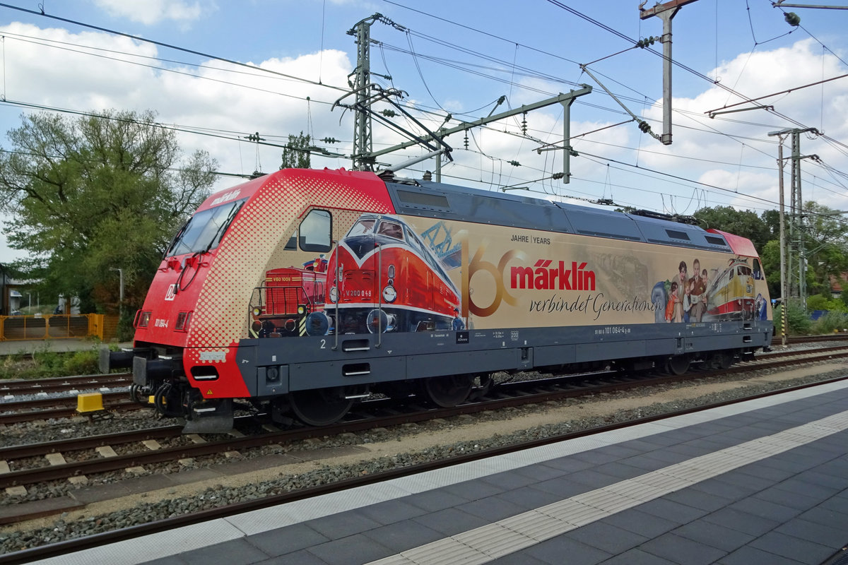 M�rklinlok 101 064 lauft am 5 Augustus 2019 um in Bad bentheim.