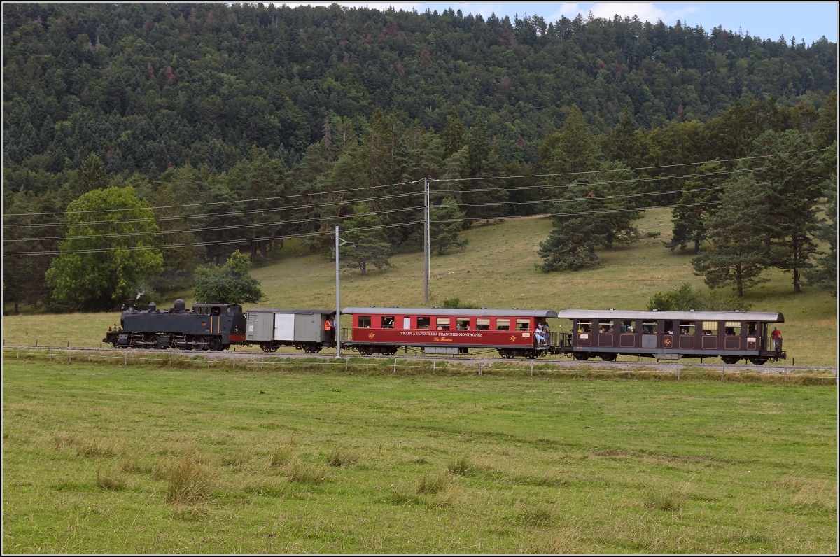 Mit der E 206 nach Tavannes. La Traction Sonderzug bei Orange. August 2019.