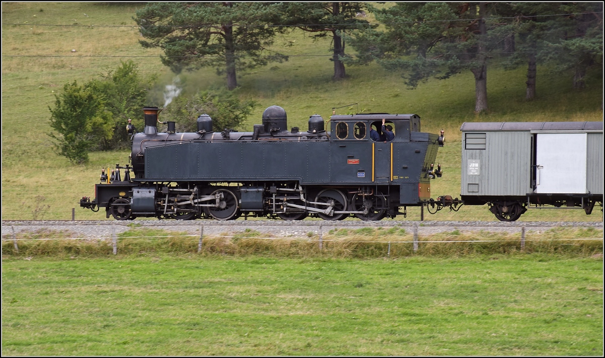 Mit der E 206 nach Tavannes. La Traction Sonderzug bei Orange. August 2019.