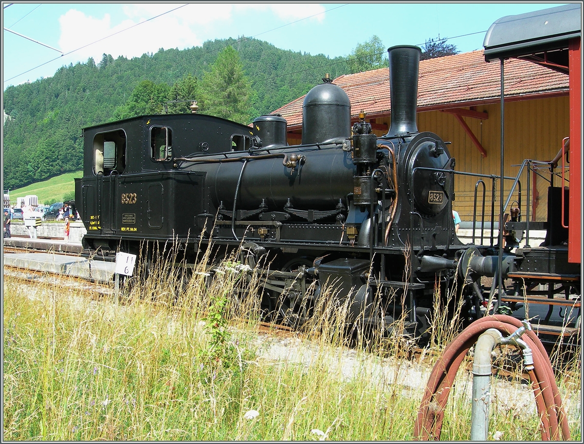 Motiv verdeckt zum zweiten: von der Gegenseite störte der starke Pflanzenwuchs und verdeckt die Sicht auf das Triebwerk. 
23. Juli 2006