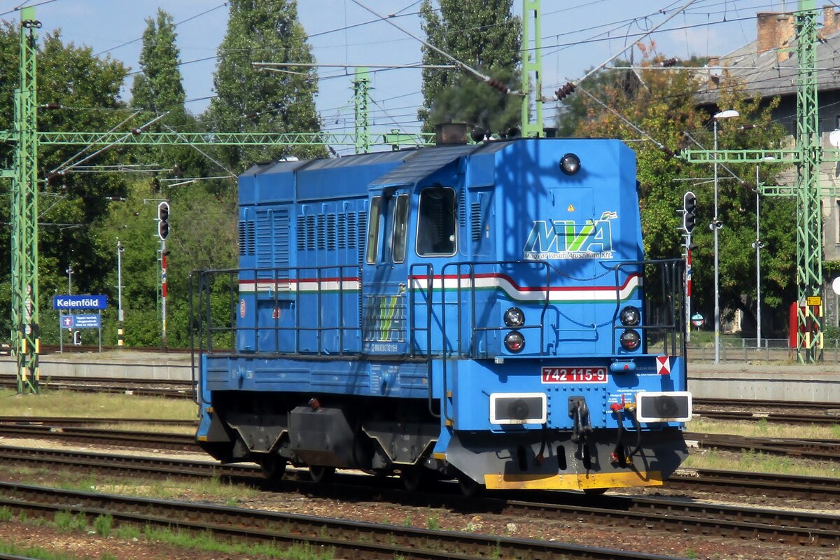 MVA (Magyar Vas�ti �r�sz�ll�t� Korl�tolt Felelőss�gű T�rsas�g) 742 115 t�fft durch Kelenf�ld am 10 September 2018.