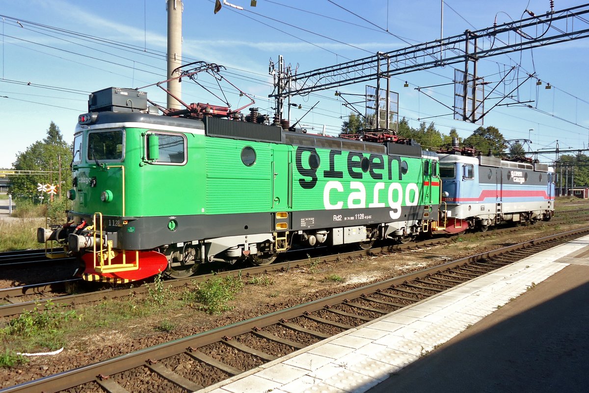 Rd 1128 steht am 11 September 2015 in Hallsberg. Die Rd ist eine Modifikation von die �ber 400 St�ck starke Reihe Rc.