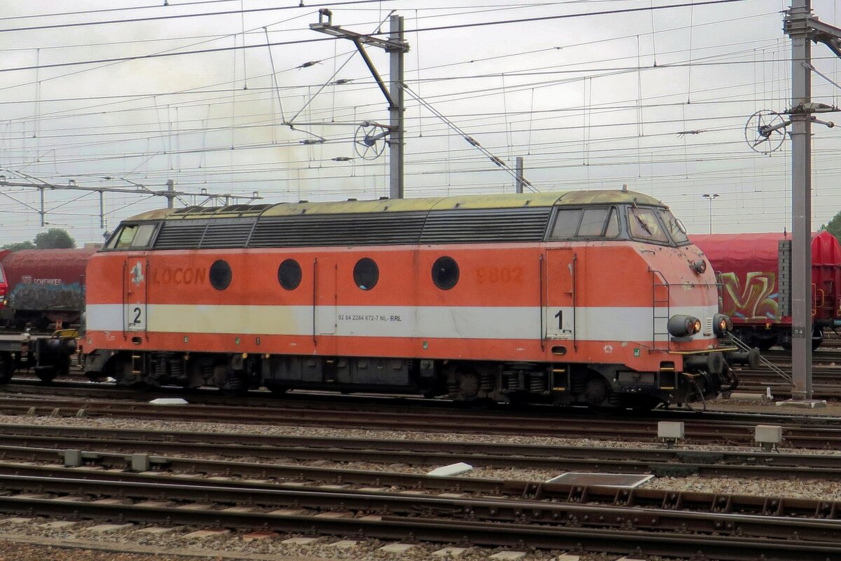 RFO, Ex-LOCON 9802 (eine fr�here SNCB 62/63) steht am 27 Augustus 2020 in Venlo.